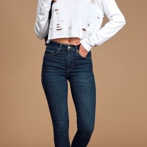 Free People Dark Denim Jeans